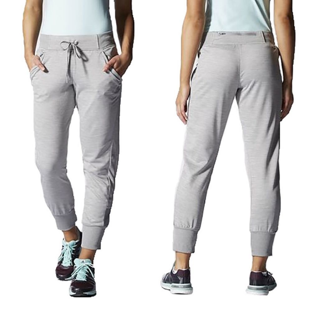 ADIDAS Silver Climalite Slim Fit Jogger Pants M
